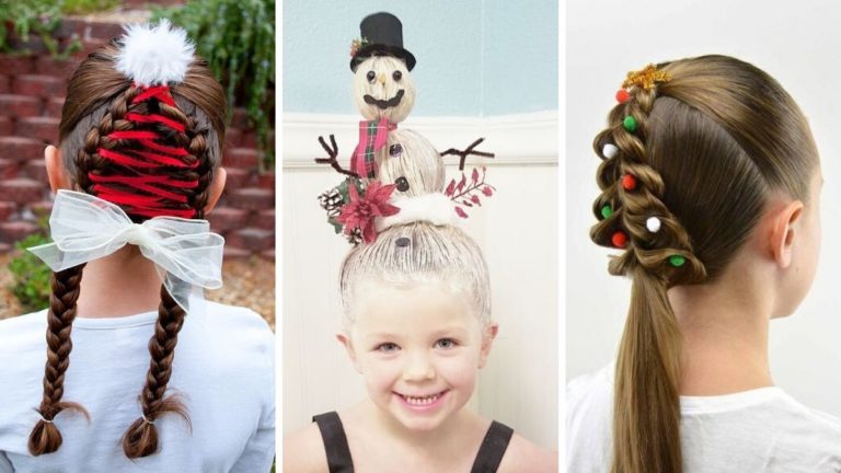 fryzury dla dziewczynek na święta