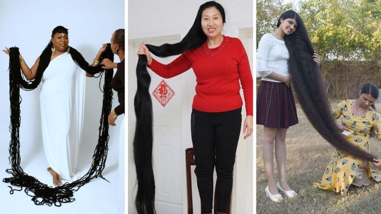 najdłuższe włosy świata, najdłuższe włosy rekord guinessa, asha mandela, nilashi patel, xie quiping