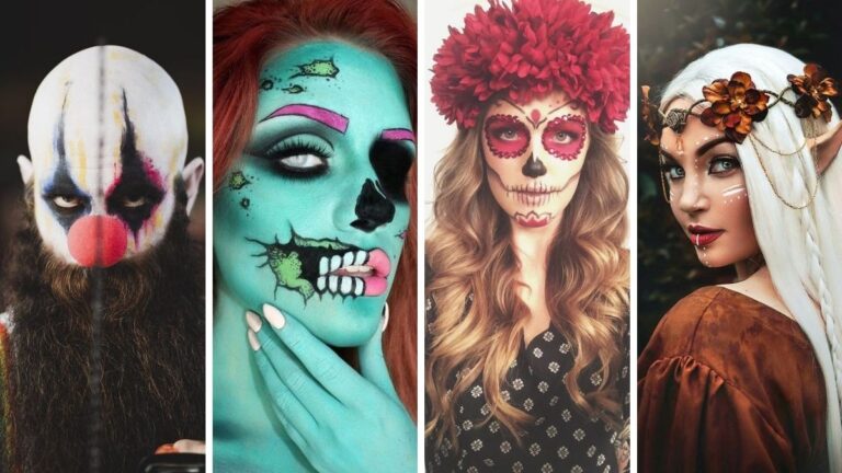 fryzury na halloween, makijaż na halloween, halloween 2020