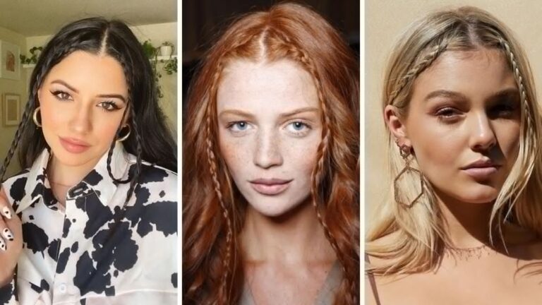 baby braid, warkoczyki z grzywki, warkoczyki, trendy wiosna 2021, modne fryzury na wiosnę