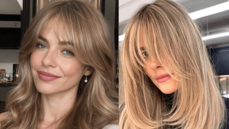 Przykłady stylizacji: grzywka wodospad