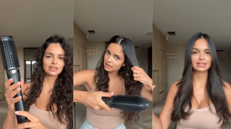 Klaudia El Dursi stylizująca włosy