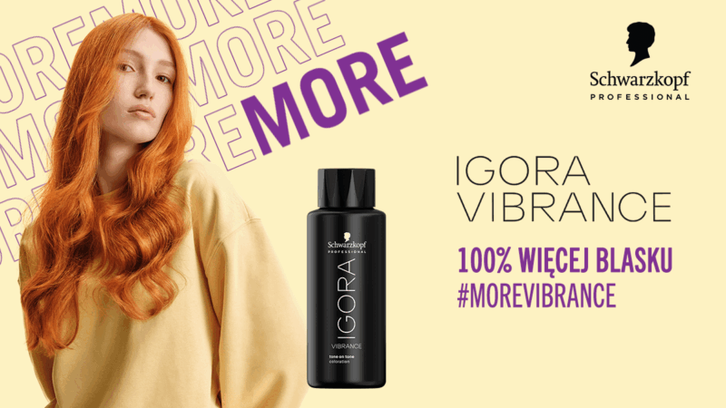 IGORA Vibrance - modelka z produktem