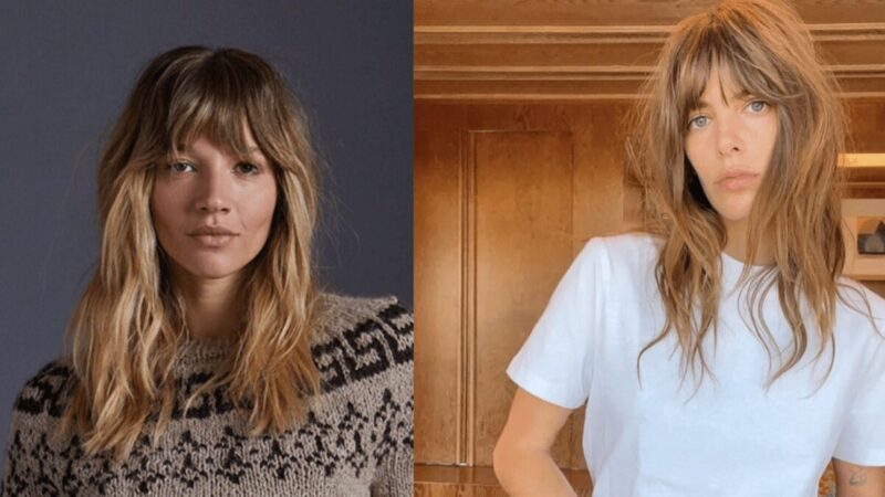 Kobiety z grzywkami w stylu Scandi fringe 