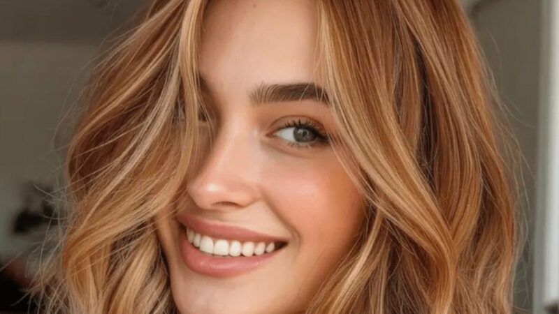 Dziewczyna z włosami w ciepłym odcieniu