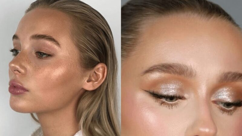 Przykłady świątecznego makijażu