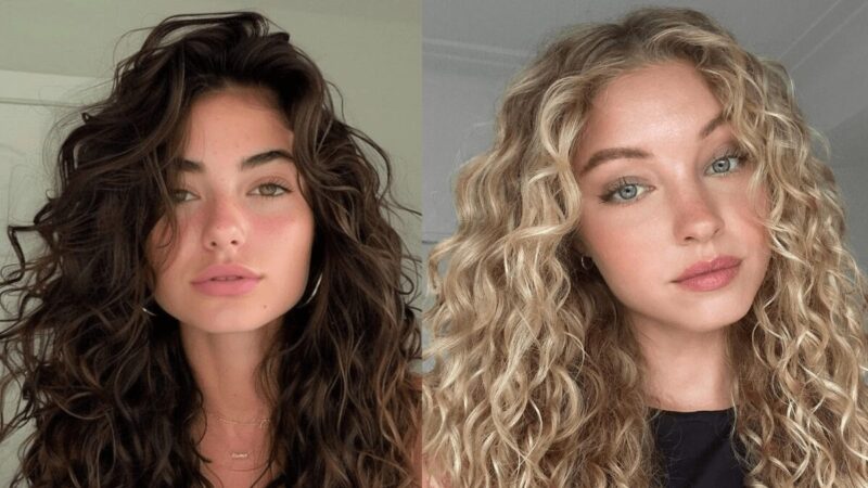 Kobiety z kręconymi włosami 