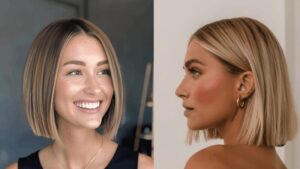 Kobiety w fryzurach typu bob