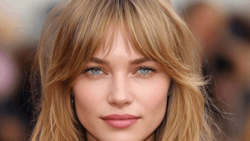 Wispy Bangs - dziewczyna z delikatną grzywką na czole