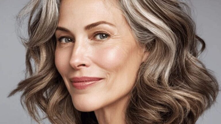 Quiet silver - kobieta z siwymi włosami