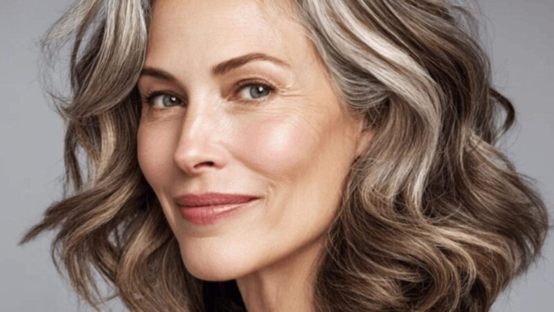 Quiet silver - kobieta z siwymi włosami