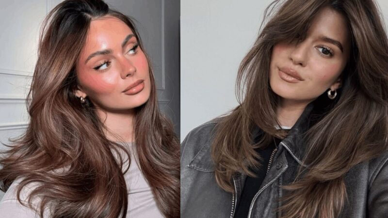 Dziewczyny z pięknymi, brązowymi włosami