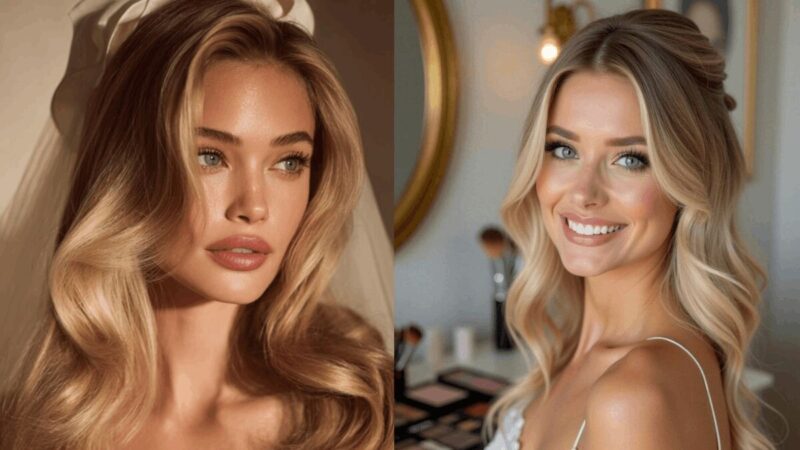 Fryzury typu fale glamour