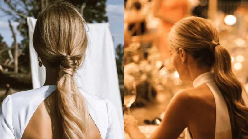 Upięcie niski kucyk