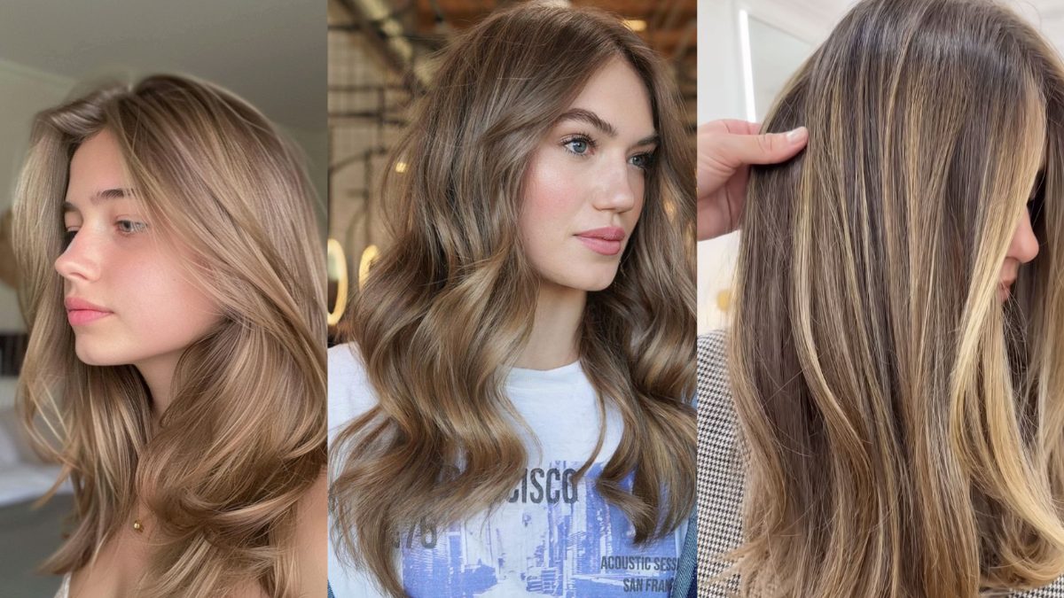 Kobiety z ciemnymi blond włosami