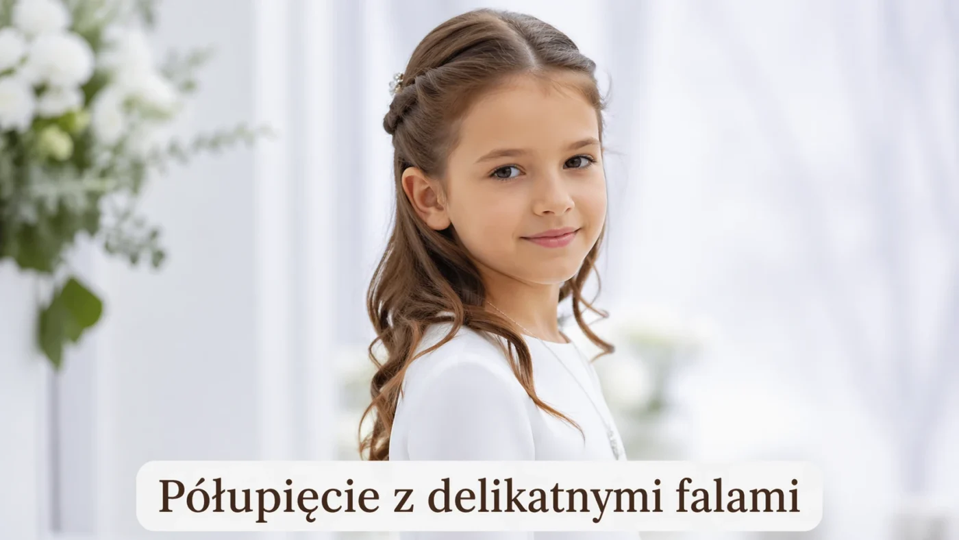 Dziewczynka z delikatnymi falami