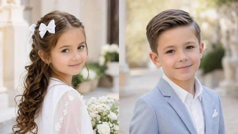 Fryzury na komunię 2026 dla dziewczynek i chłopców. Jak uczesać dziecko?