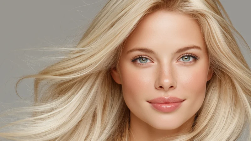 Kobieta z blond włosami