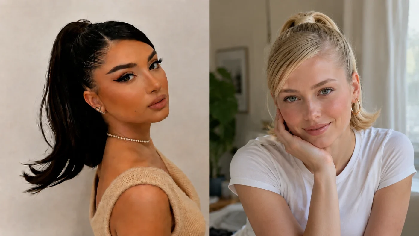 Kucyk barbie na krótkich włosach