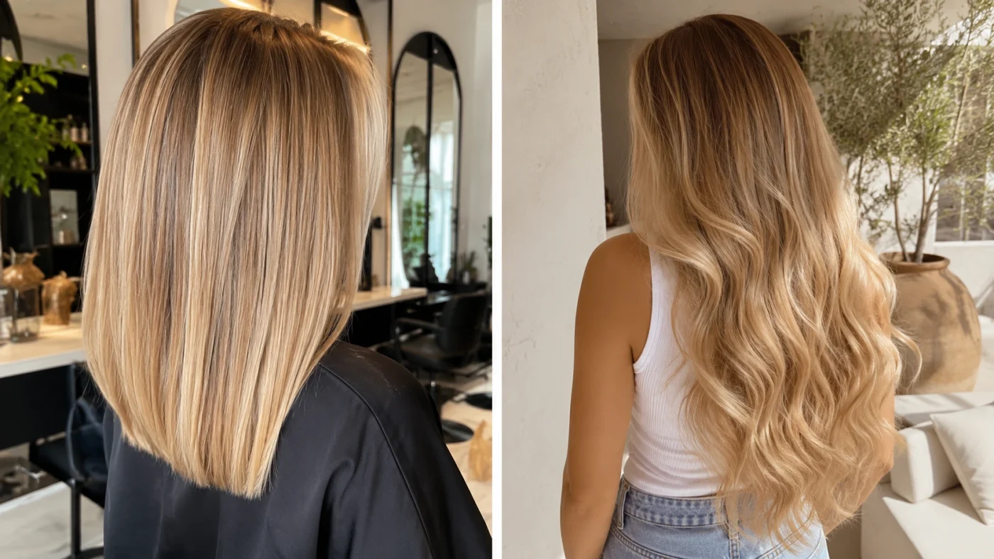 Miodowy blond na włosach