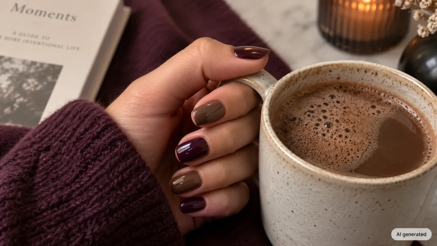 mocha nails