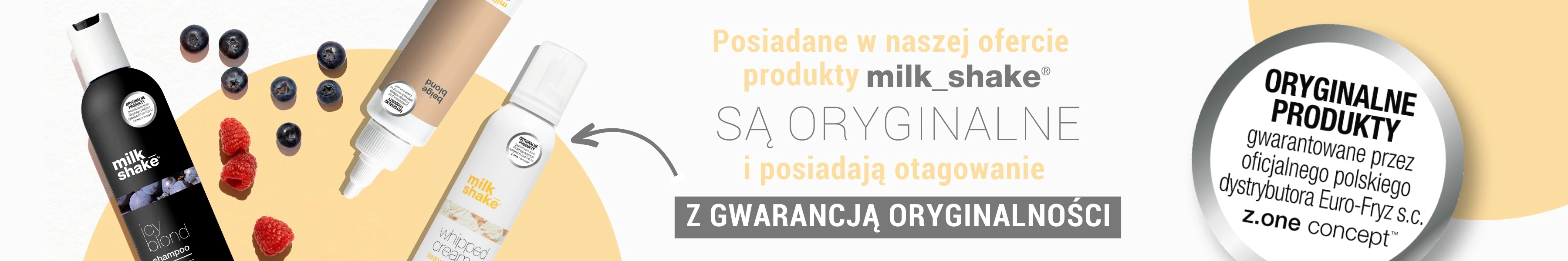 Oryginalne produkty Milk Shake kupisz w Hairstore
