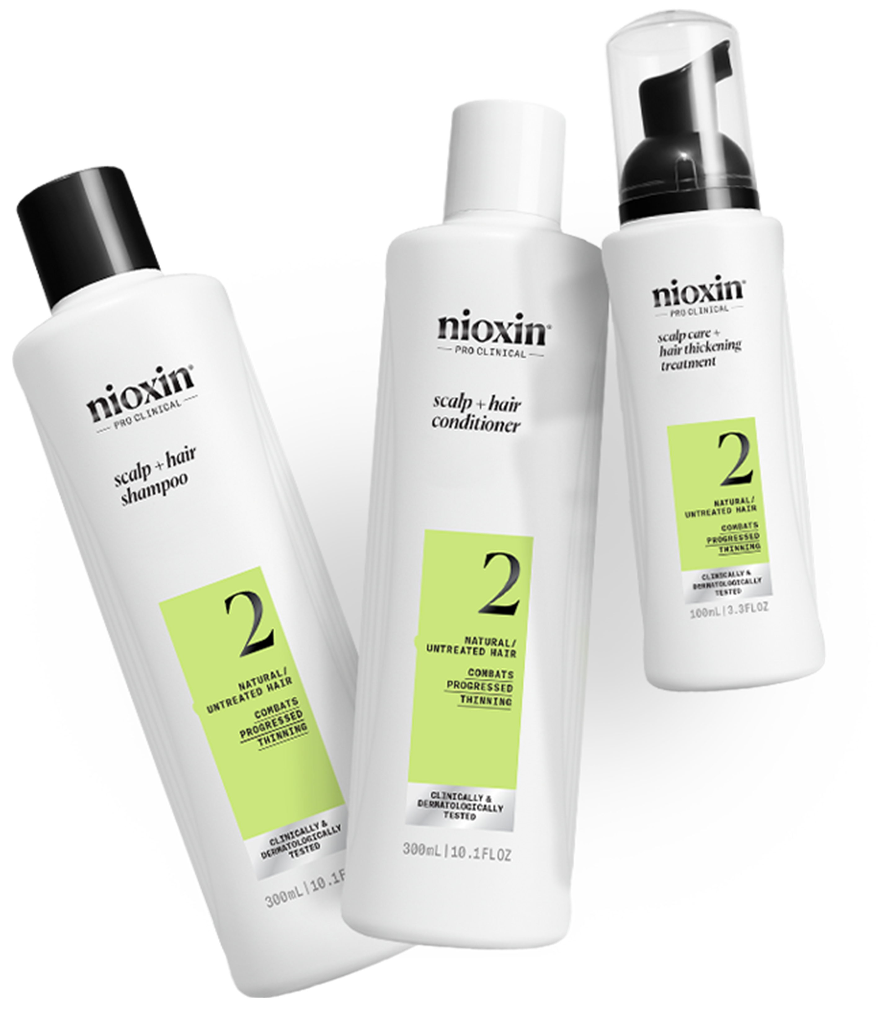 Butelki z produktami Nioxin