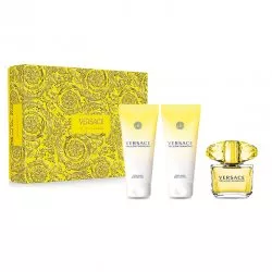 Versace Yellow Diamond zestaw woda toaletowa spray 50ml + balsam do ciała 50ml + żel pod prysznic 50ml (W)