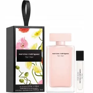 Narciso Rodriguez Zestaw For Her woda perfumowana spray 100ml + Pure Musc For Her woda perfumowana spray 10ml (W)
