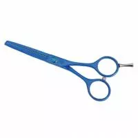 Fox Color, degażówki fryzjerskie, niebieskie, 5.5 cala, stal nierdzewna