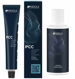 Indola PCC, zestaw do koloryzacji włosów: farba 60ml + oksydant