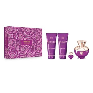 Versace Dylan Purple Pour Femme zestaw woda perfumowana spray 100ml + balsam do ciała 100ml + żel pod prysznic 100ml + woda perfumowana 5ml (W)