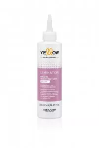 Yellow Professional Keratin Glass Treatment Laminacja Faza 1, płyn do do szybkiej i długotrwałej laminacji włosów z efektem lustra