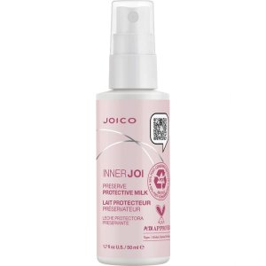 Joico InnerJoi Preserve Protective Milk, wegańskie mleczko termoochronne do włosów farbowanych, 50ml