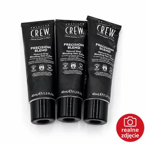 American Crew Precision Blend, odsiwiacz dla mężczyzn, 5|6, średni popielaty, 3x40ml - brak opakowania, pogniecione tubki