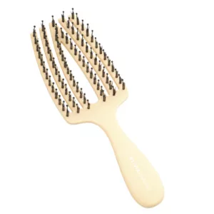 Olivia Garden Fingerbrush Care Mini Kids, szczotka do rozczesywania włosów dla dzieci, żółta