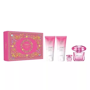 Versace Bright Crystal Absolu zestaw woda perfumowana spray 90ml + miniatura wody perfumowanej 5ml + balsam do ciała 100ml + żel pod prysznic 100ml (W)