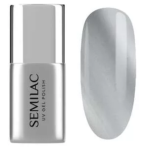 Semilac No Wipe Silver Gloss T35, top do lakierów hybrydowych, 7ml