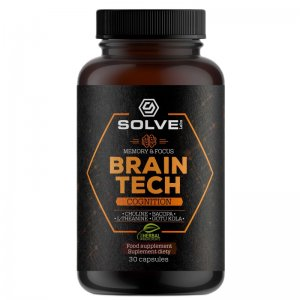Solve Labs Brain Tech Memory & Focus suplement diety 30 kapsułek