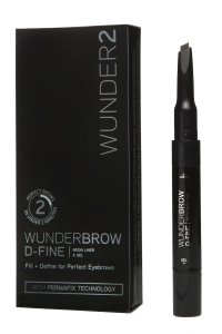 Wunder2 Wunderbrow D-Fine, wielofunkcyjny ołówek do brwi i żel do makijażu brwi, blonde