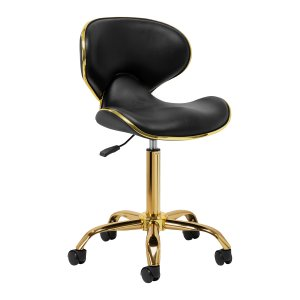 Gabbiano taboret kosmetyczny Q-4599G czarny V2 - dostępny w 48h