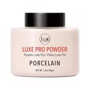 J.Cat Beauty Luxe Pro Powder, sypki puder utrwalający, Porcelain, 42g