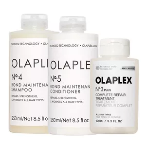 Olaplex, zestaw odbudowujący do włosów zniszczonych, No.3-5, szampon + odżywka + kuracja