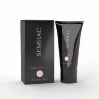 Semilac Elastic Acrylgel, półkryjący, gęsty akrylożel w odcieniu różowym, clean pink, 30g