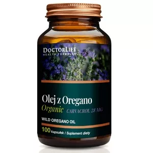 Doctor Life Oregano Oil olej z dzikiego Oregano 3000mg suplement diety 120 kapsułek