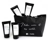 Sendo All Care Travel Kit, zestaw podróżny do pielęgnacji włosów i skóry, z kosmetyczką