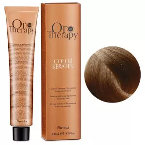 Fanola Oro Therapy Color Keratin, farba do trwałej koloryzacji bez amoniaku, 8.00, 100ml