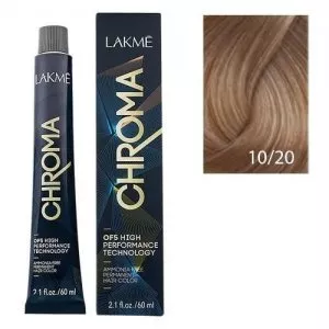 Lakme Chroma, farba do włosów o łagodnej formule, 10/20, 60ml