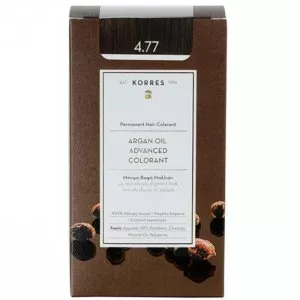 Korres Argan Oil, trwała farba do włosów, 4.77, 50ml