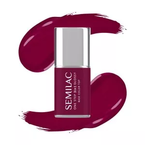 Semilac 3w1 One Step Glossy, lakier hybrydowy, S775 Plum Wine, 7ml